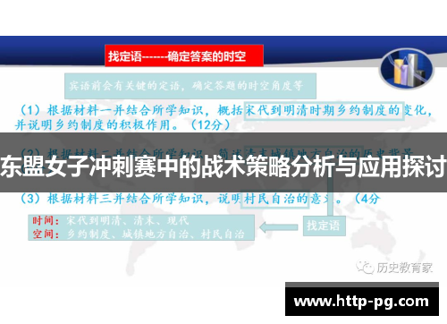 东盟女子冲刺赛中的战术策略分析与应用探讨