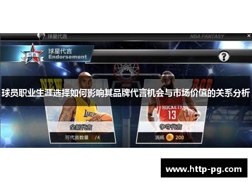 球员职业生涯选择如何影响其品牌代言机会与市场价值的关系分析